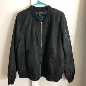 Black bomber jacket